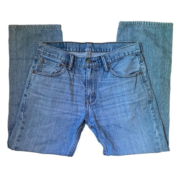 Levi’s 527 Light Wash 100% Cotton Denim Bootcut Ankle Red Tab  Jeans sz 31x27 - Picture 1 of 8
